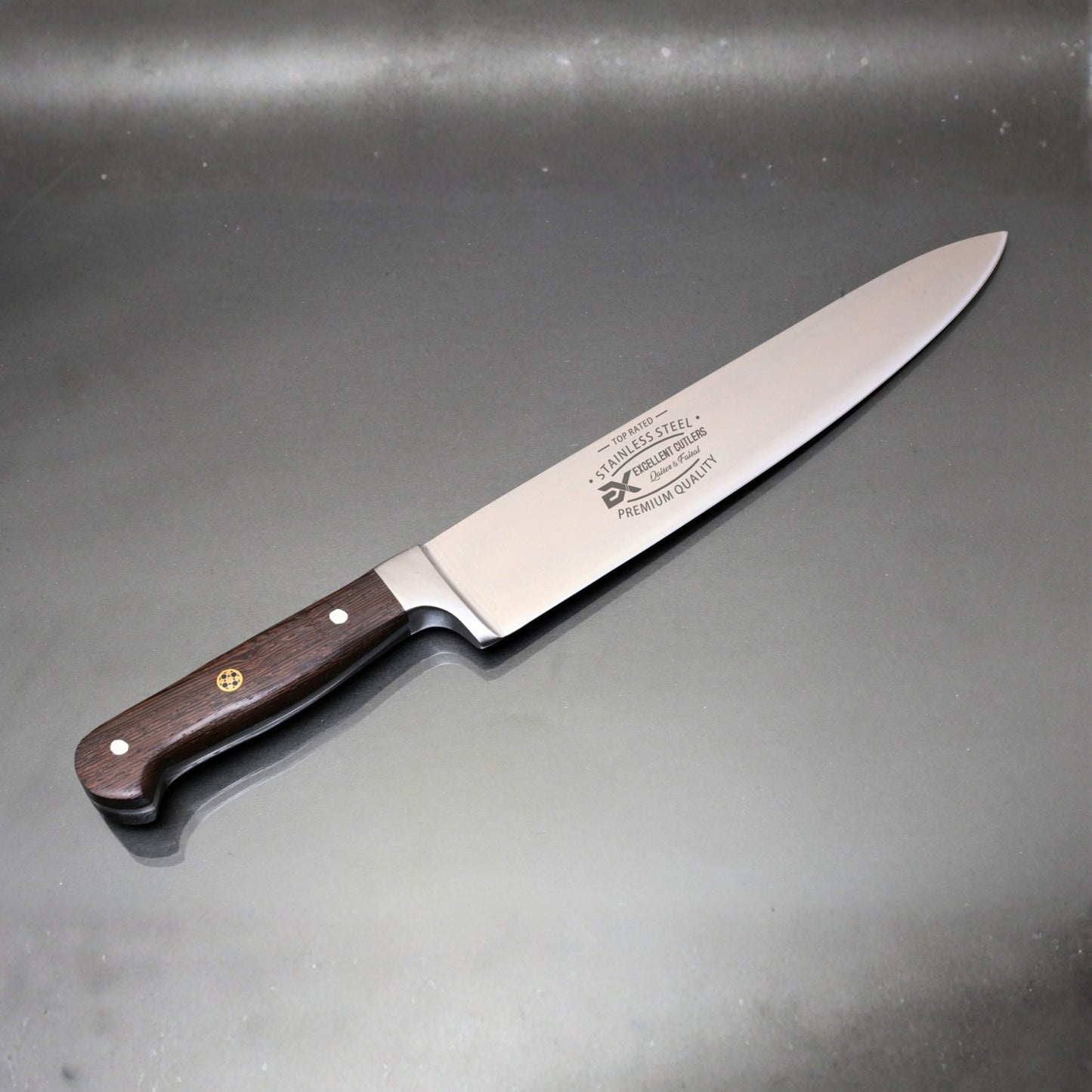 Excellent Hankles 10" Blade. Professional Butcher & Chef Knife – Razor Sharp 13Cr13 Stainless Steel