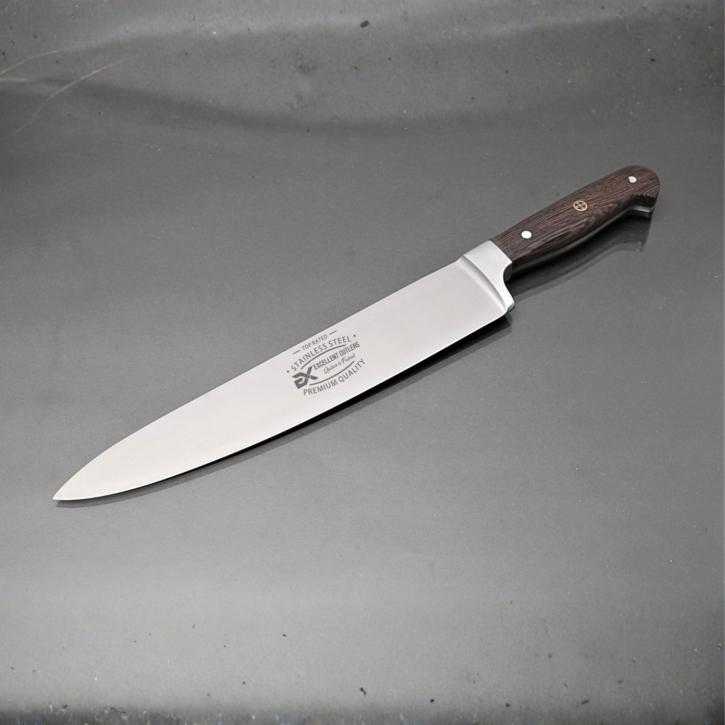 Excellent Hankles 10" Blade. Professional Butcher & Chef Knife – Razor Sharp 13Cr13 Stainless Steel