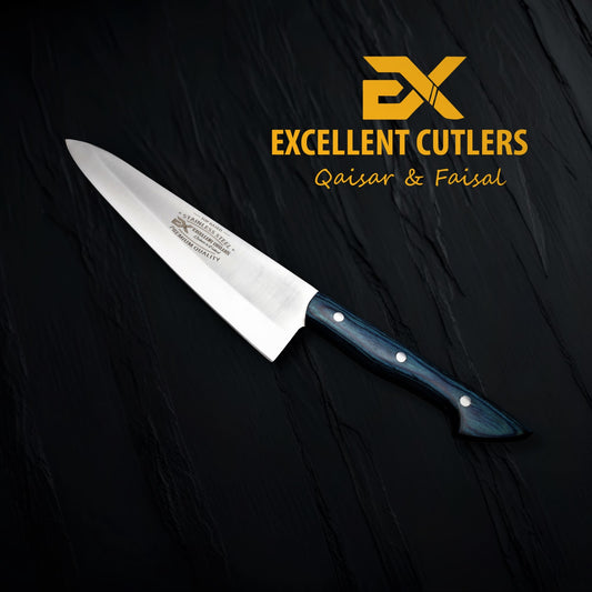 Nova Chef Knife | Premium 7.7" 12C27 Stainless Steel with Color Pakkawood Handle
