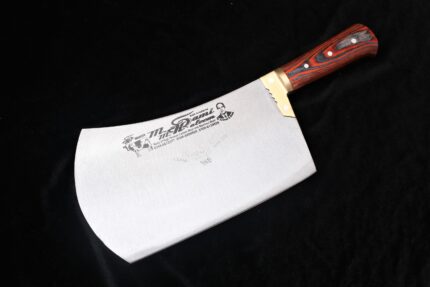 Professional Handmade Heavy Duty Meat Cleaver | High Carbon Steel Bone Crusher | 1Kg Butcher Cleaver with Color wood & Brass Handle